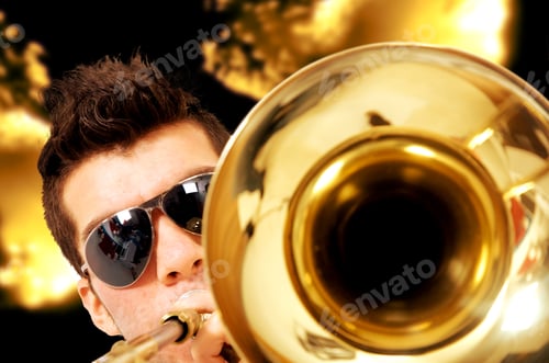 Preview: Man Playing The Saxophone At A Party