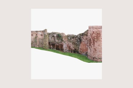 Preview: Ruined brick castle with moss and lichen growth