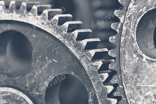 Preview: Close-up view of stack of gears