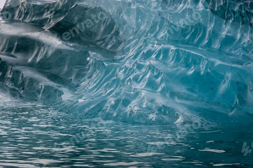 Preview: Detail of an iceberg, Skontorp cove, Paradise Bay, Antarctica