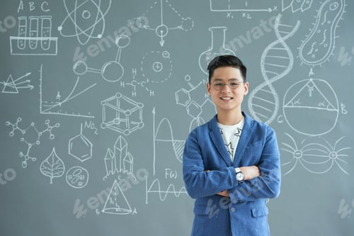 Preview: Confident Pupil at Blackboard