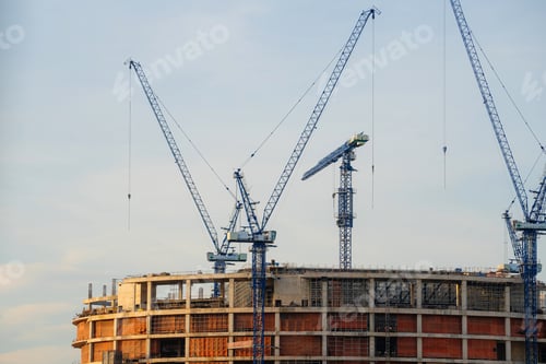 Preview: Generated imageCrane and a building under construction