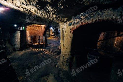 Preview: Underground caves, Castle Rock, Nottingham, England UK