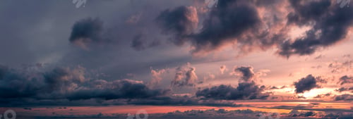 Preview: Panoramic View of Cloudscape Background