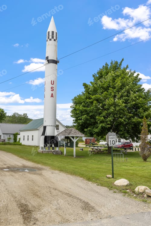 Preview: Beautiful shot of a Redstone Rocket in New Hampshire