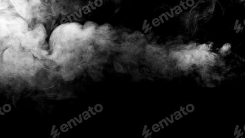 Preview: Mysterious smoke overlay on the black background