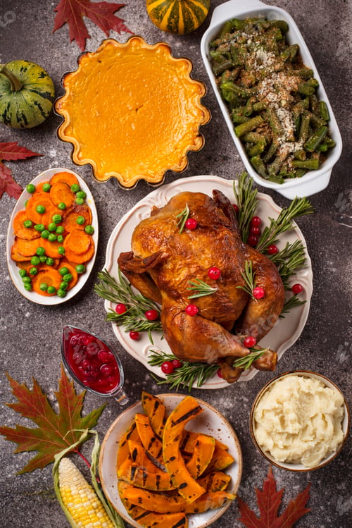 Preview: Thanksgiving Day traditional festive dinner