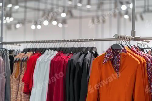 Preview: clothes line in glasses shop at shopping department store for shopping