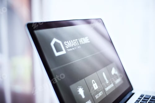 Preview: A laptop with smart home screen.