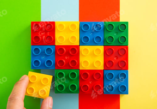 Preview: Colorful Plastic block