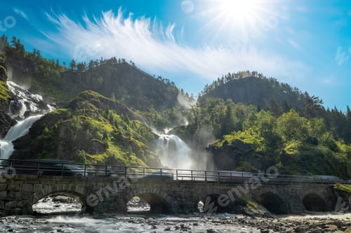 Preview: Latefossen is one of the most visited waterfalls in Norway