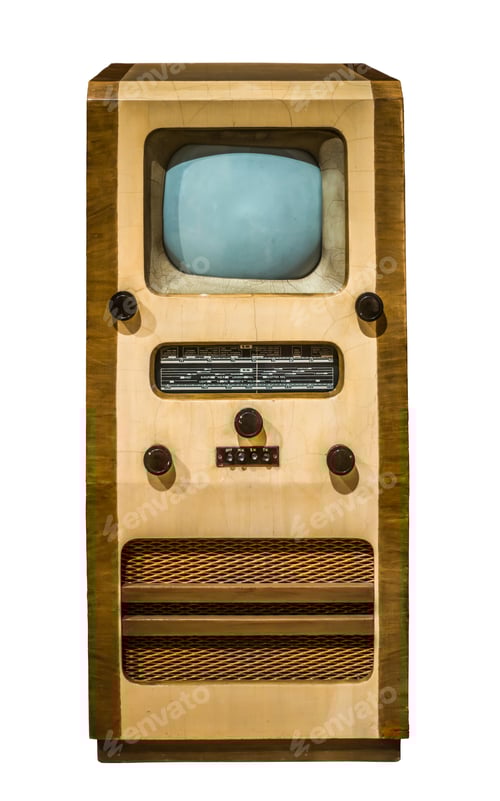 Preview: Isolated Vintage TV