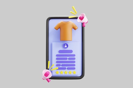 Preview: Product display on smartphone with megaphones