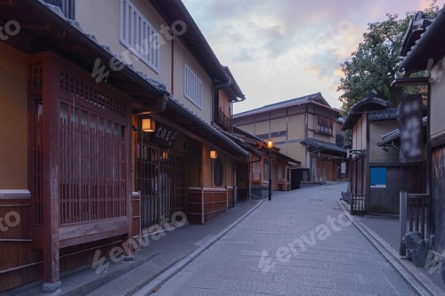 Preview: Kyoto Downtown skyline, Kansai urban city town, Japan.