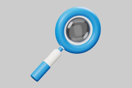 Aperçu: Loupe bleue et blanche