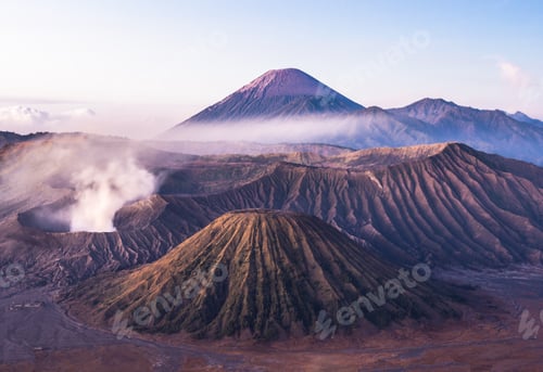 Preview: Amazing view of high mountains and blue sky