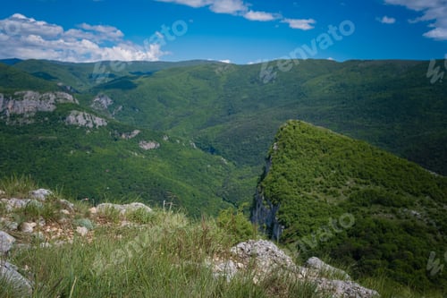 Preview: The beautiful green mountain on summer time