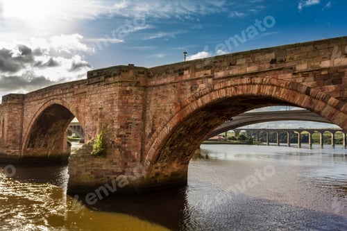 Preview: Old stone bridge in Scotland in summer
