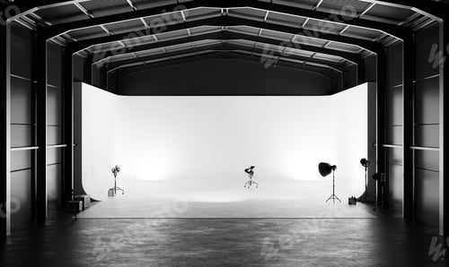 Preview: Professional photography studio with lighting equipment