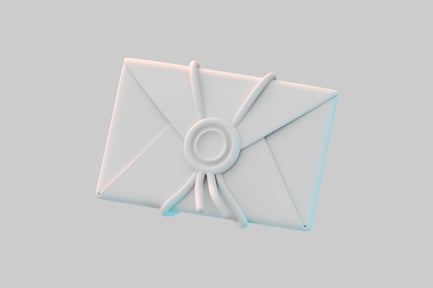 Preview: Sealed envelope with wax