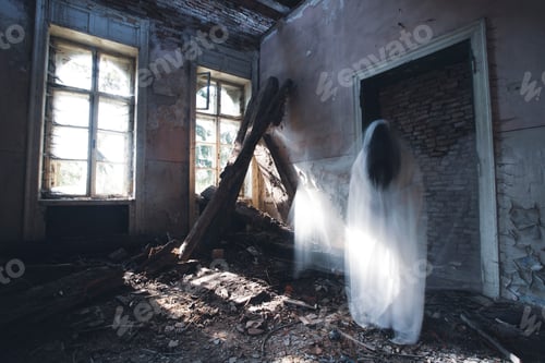Preview: Scary ghost woman in haunted house