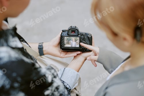 Preview: Capturing Photo on Digital Camera Display Screen