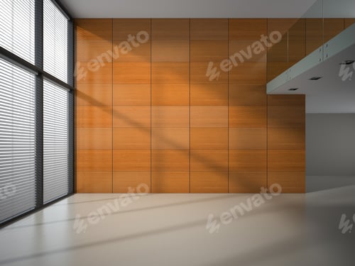 Preview: Modern Architecture with Wood Panels and Natural Light