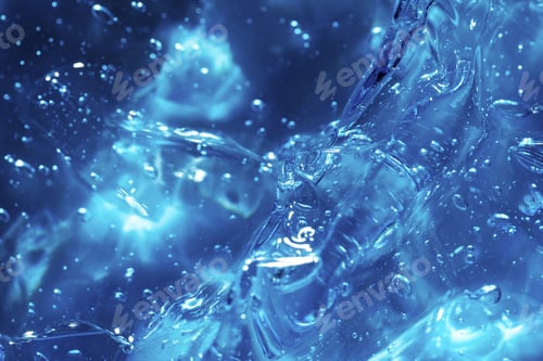Preview: Purifying blue gel macro background texture Product for cosmetology and dermatology.