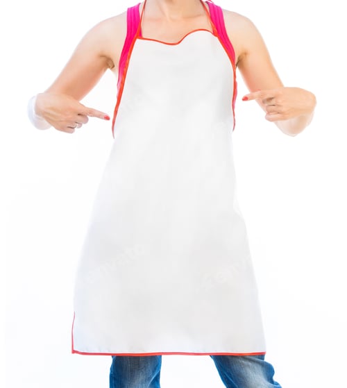 Preview: beautiful woman in apron