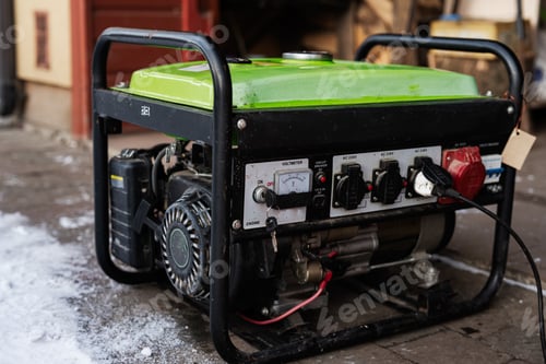 Preview: Gasoline portable generator. Mobile backup standby Generator.