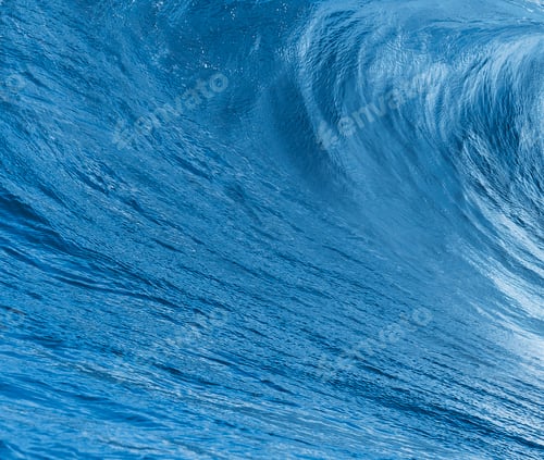 Preview: Blue Ocean Wave background close up