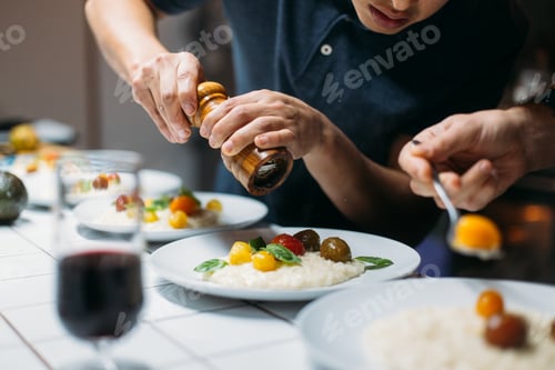 Preview: Chef serves dish at home dinner party
