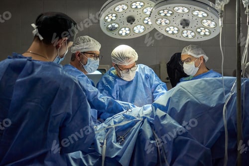 Preview: Medical Team Performing Delicate Surgical Procedure
