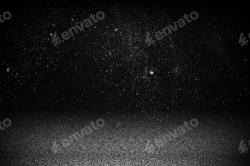 Preview: White glitter pattern on a black background