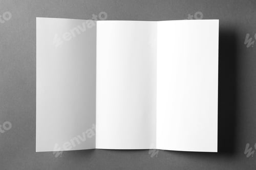 Preview: Blank brochure mock up on color background