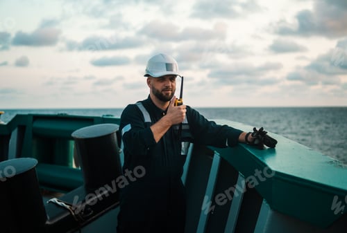 Preview: Marine Deck Officer or Chief mate on deck of offshore vessel or ship
