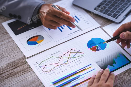 Preview: Business Analysis with Charts and Financial Documents