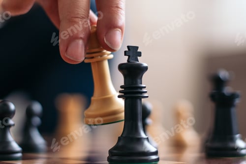 Preview: Chess game at home. Checkmate.
