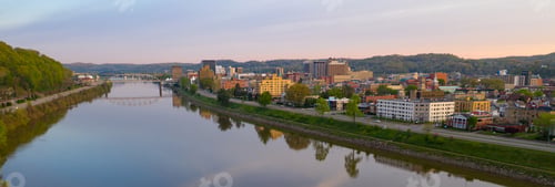 Preview: Long Panoramic View Charleston West Virginia Capitol City