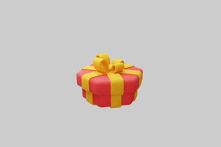 Preview: Cartoon gift box with bow