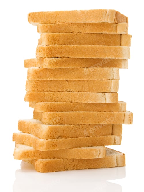 Preview: loaf of bread isolated on white