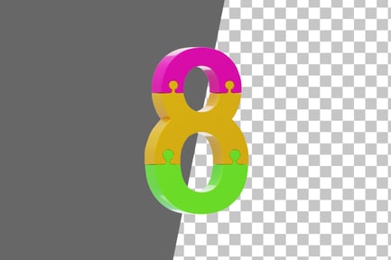 Preview: Puzzle 8 3D Icon