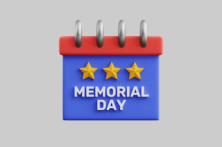 Preview: Memorial day calendar illustration