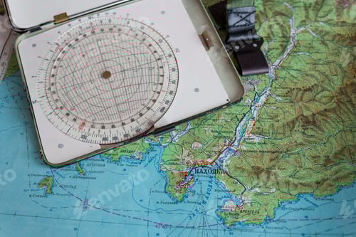 Preview: Map And Navigational Instruments For Laying The Way.