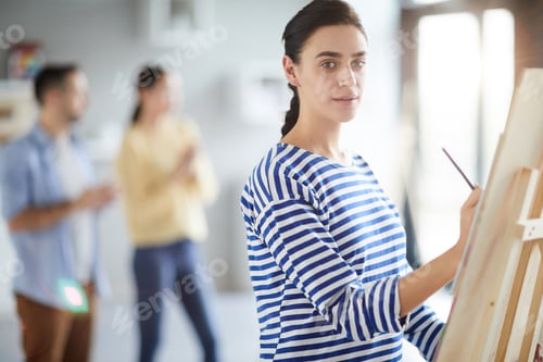 Preview: Student in art studio