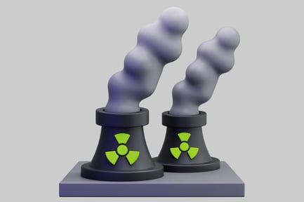 Preview: 3D Nuclear Cooling Towers And Smoke Emission