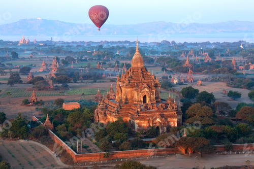 Preview: The Archaeological Zone near the Irrawaddy River in Bagan, Myanmar