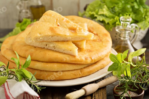 Preview: Flatbreads with cheese filling