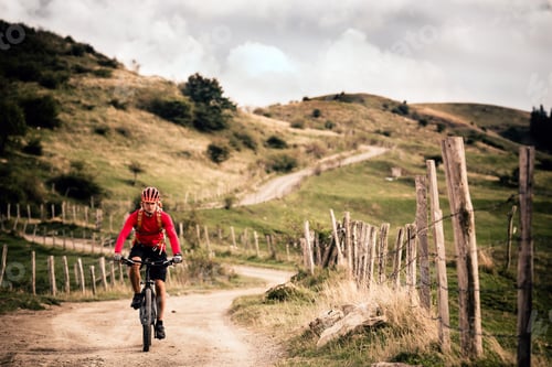 Preview: Mountain biker riding MTB