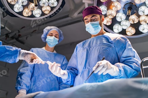 Preview: Surgical Team Performing Operation in Hospital Operating Room